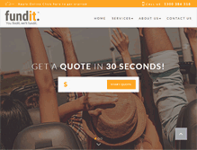 Tablet Screenshot of fundit.com.au